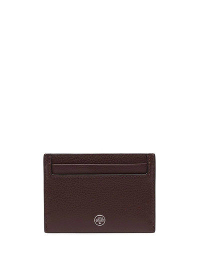 Mulberry small logo-embossed pebbled cardholder outlook