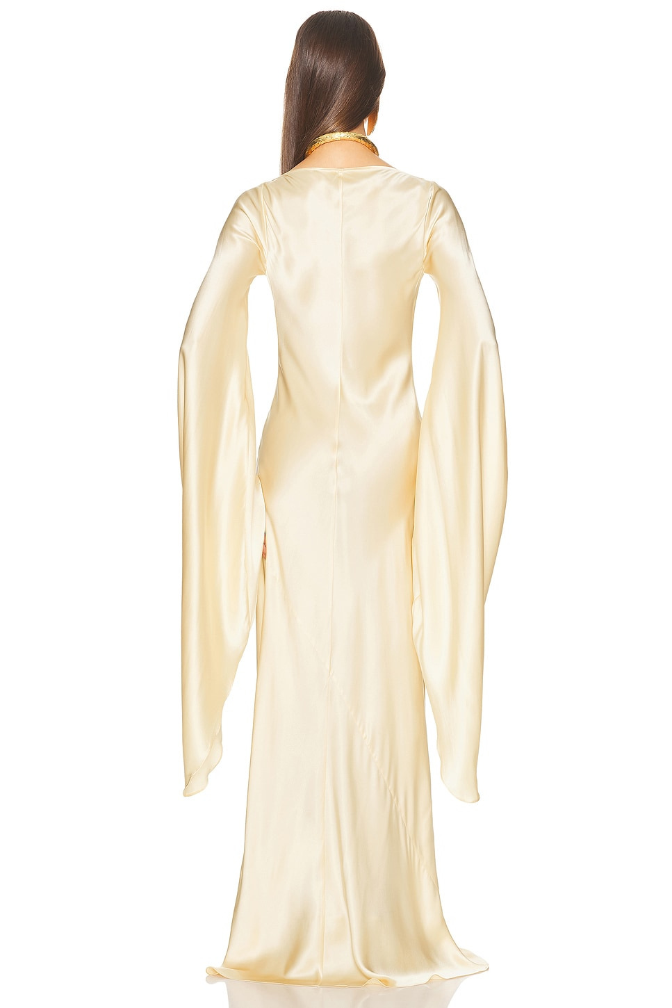 The Rosalind Dress in Silk Charmeuse - 3