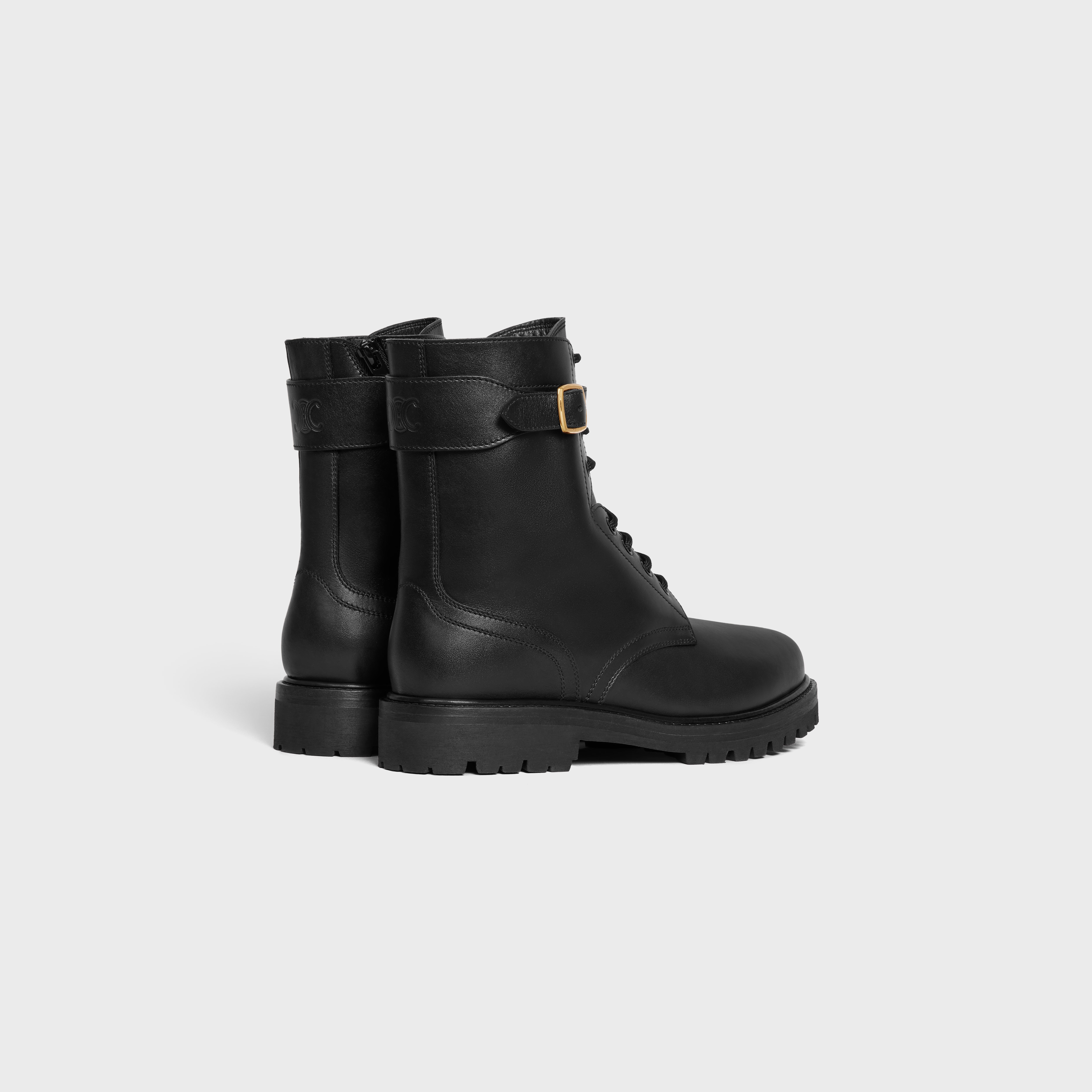 CELINE KURT LACE-UP MID BOOT in CALFSKIN - VEGETAL TANNING - 3