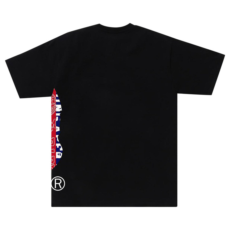 A BATHING APE® BAPE Fans Scarf Side Big Ape Head Tee 'Black' outlook