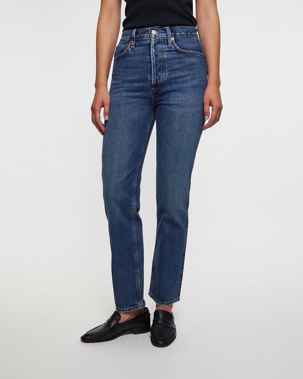 90's Pinch Waist H/R Straight Rang Dark indigo - 2
