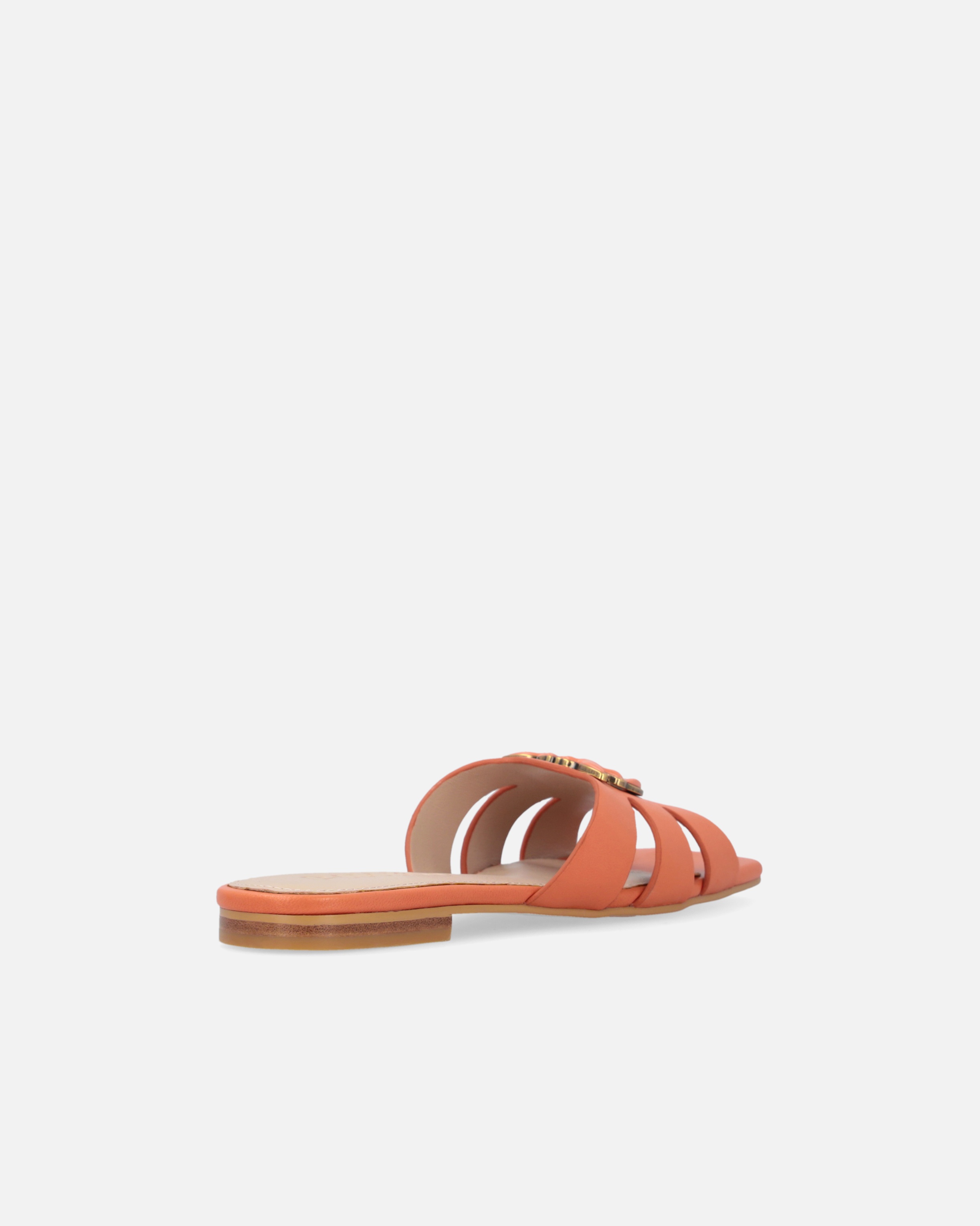 NAPPA LEATHER SLIP-ONS WITH BIRD LOGO - 3