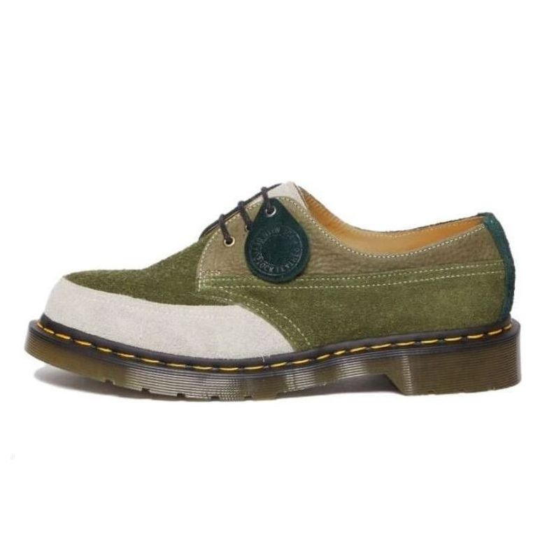 Dr.Martens 1461 Made in England Deadstock Leather Oxford Shoes 'Multicolor - Quilon Suede' 31079649 - 1