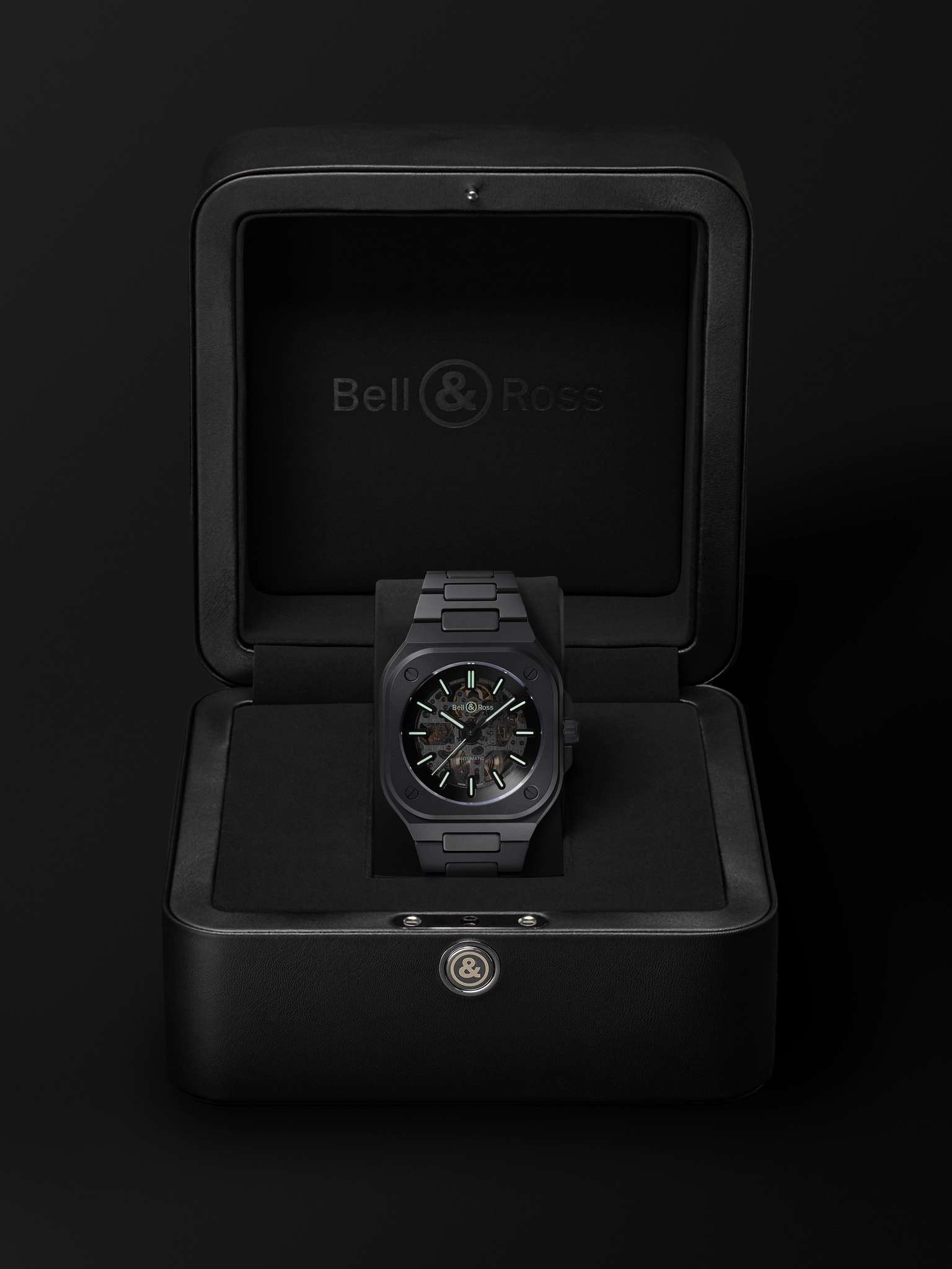 BR 05 Skeleton Automatic 41mm Ceramic and PVD Watch, Ref. No. BR05A-BLM-SKCE/SCE - 8