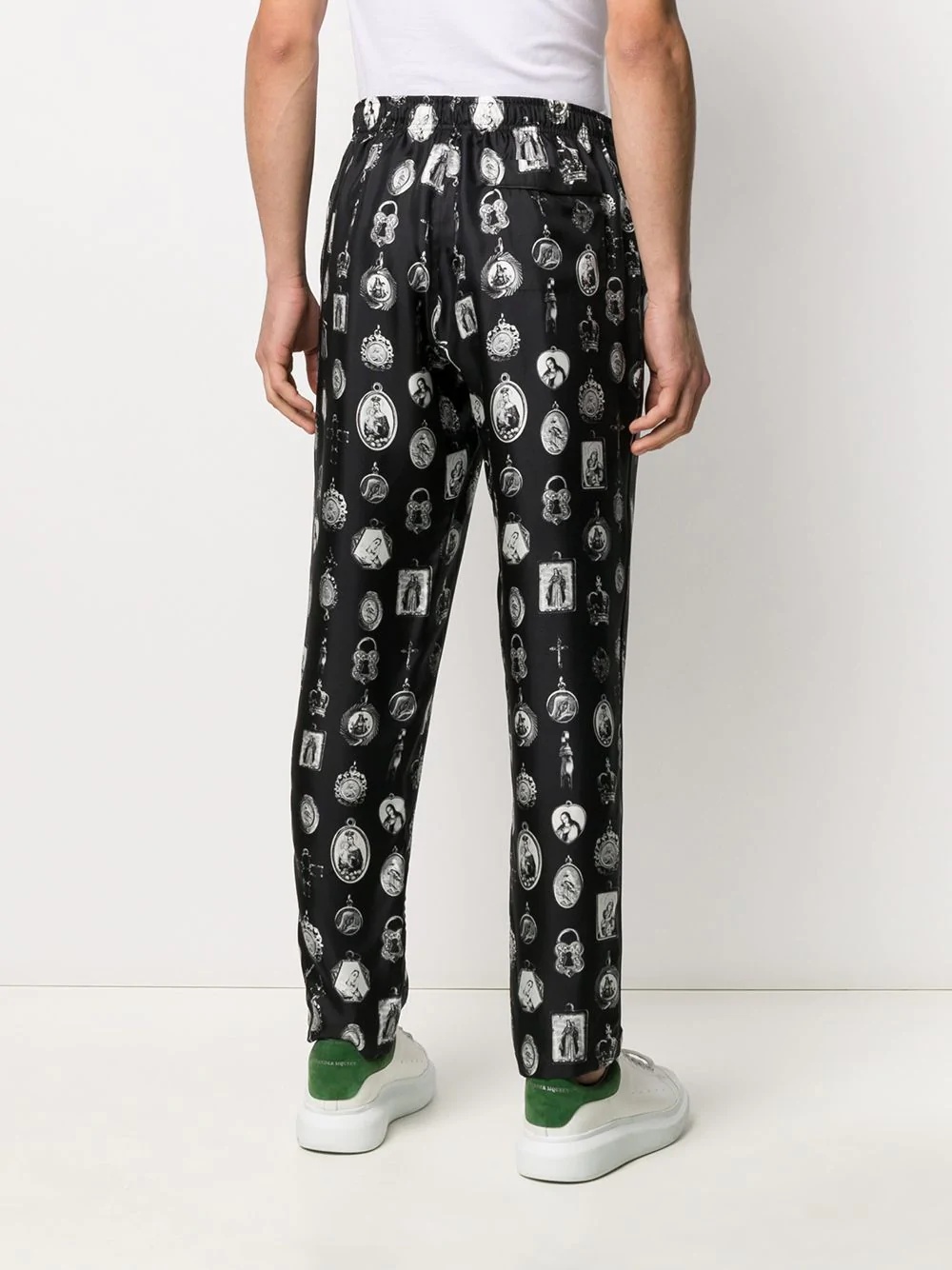 pendant print trousers - 4