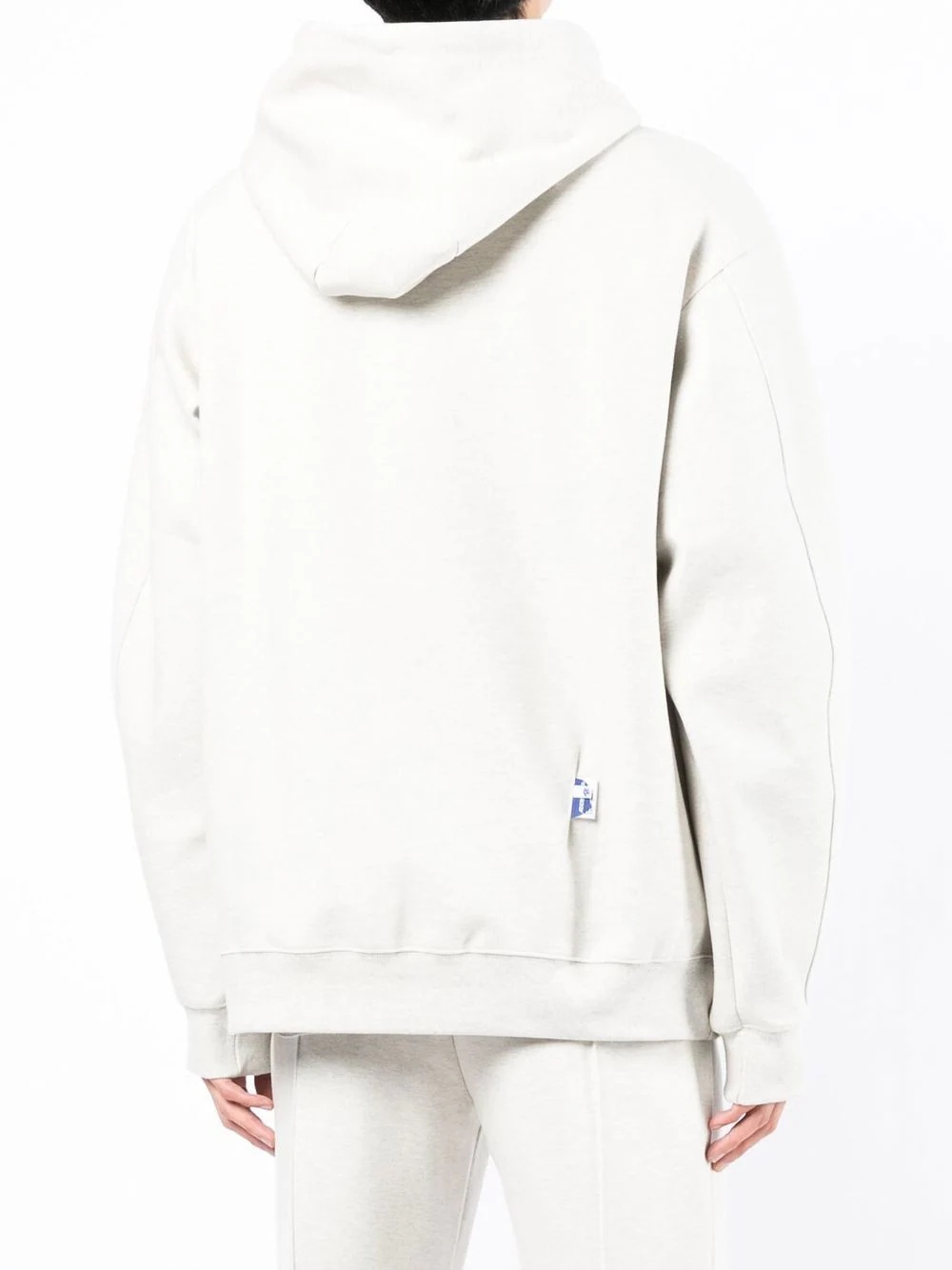 logo-print drawstring hoodie - 4