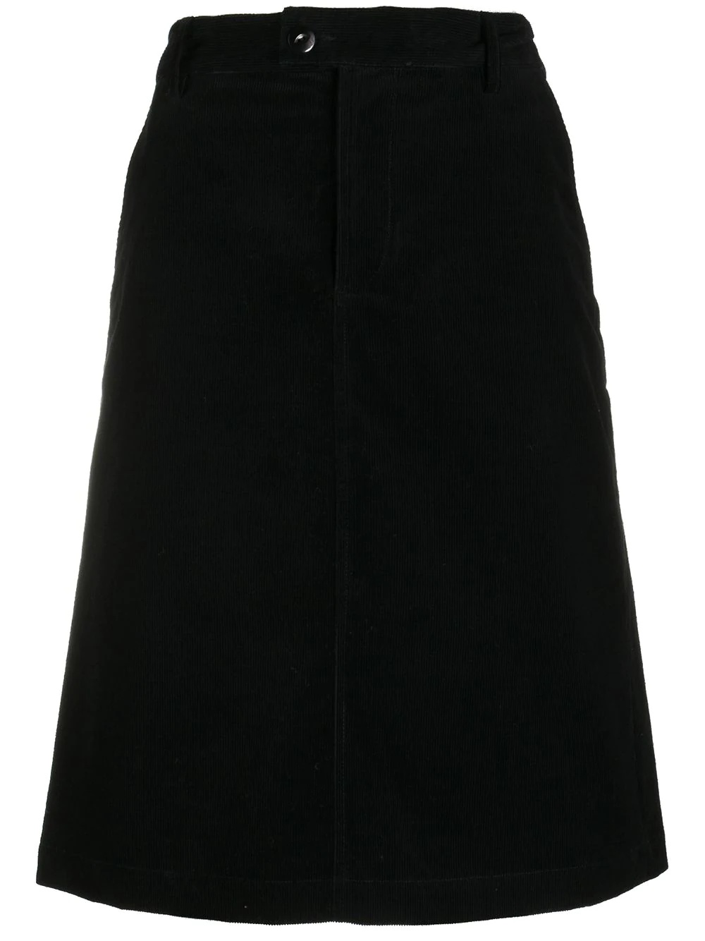 high-waisted midi skirt - 1