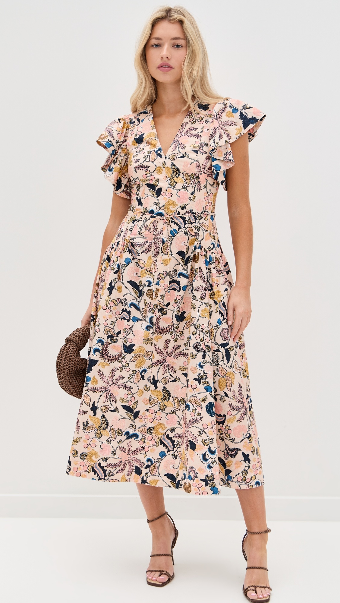 Darya Drop Waist Midi Dress - 4