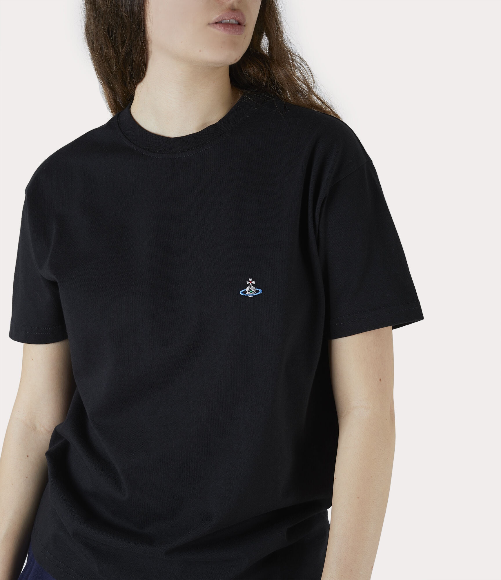 Vivienne Westwood CLASSIC T-SHIRT MULTICOLOUR ORB BLACK