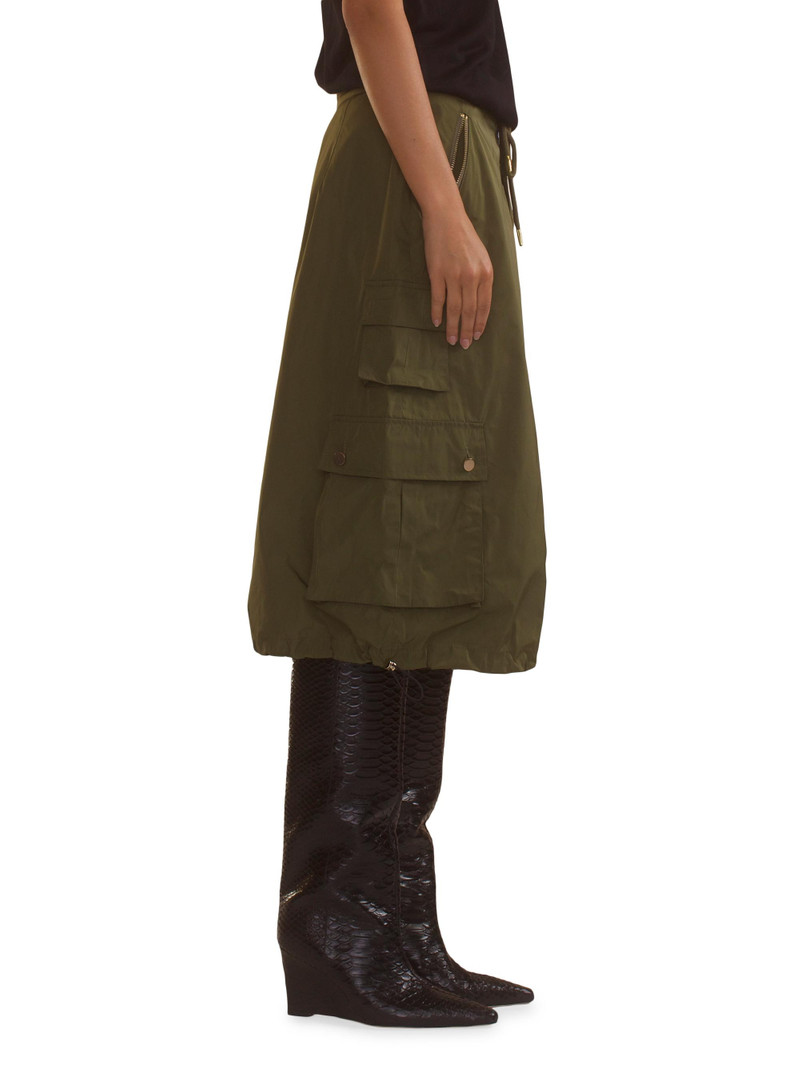 Women's Cargo Skirt - Dark Green 3