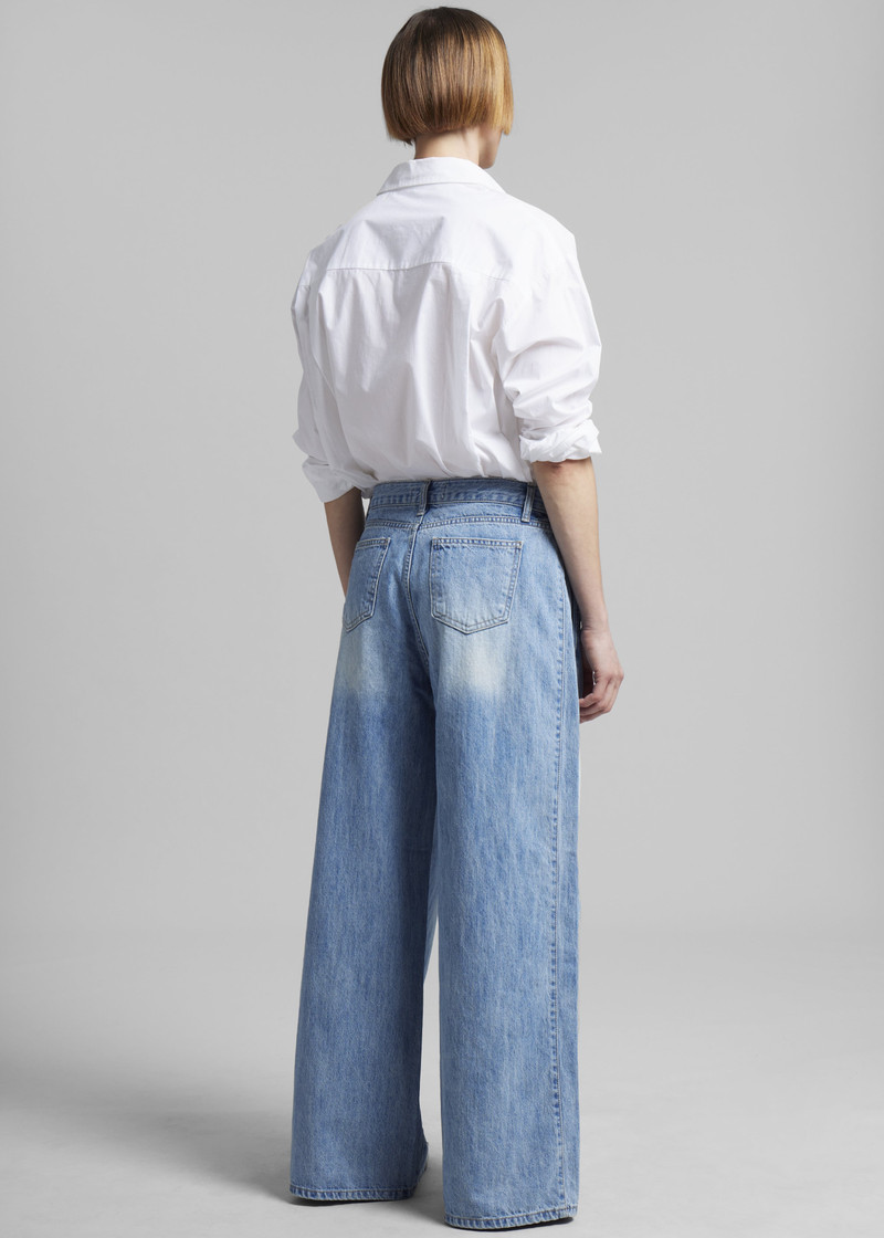 Oakley Wide Leg Jeans - Blue Wash 14
