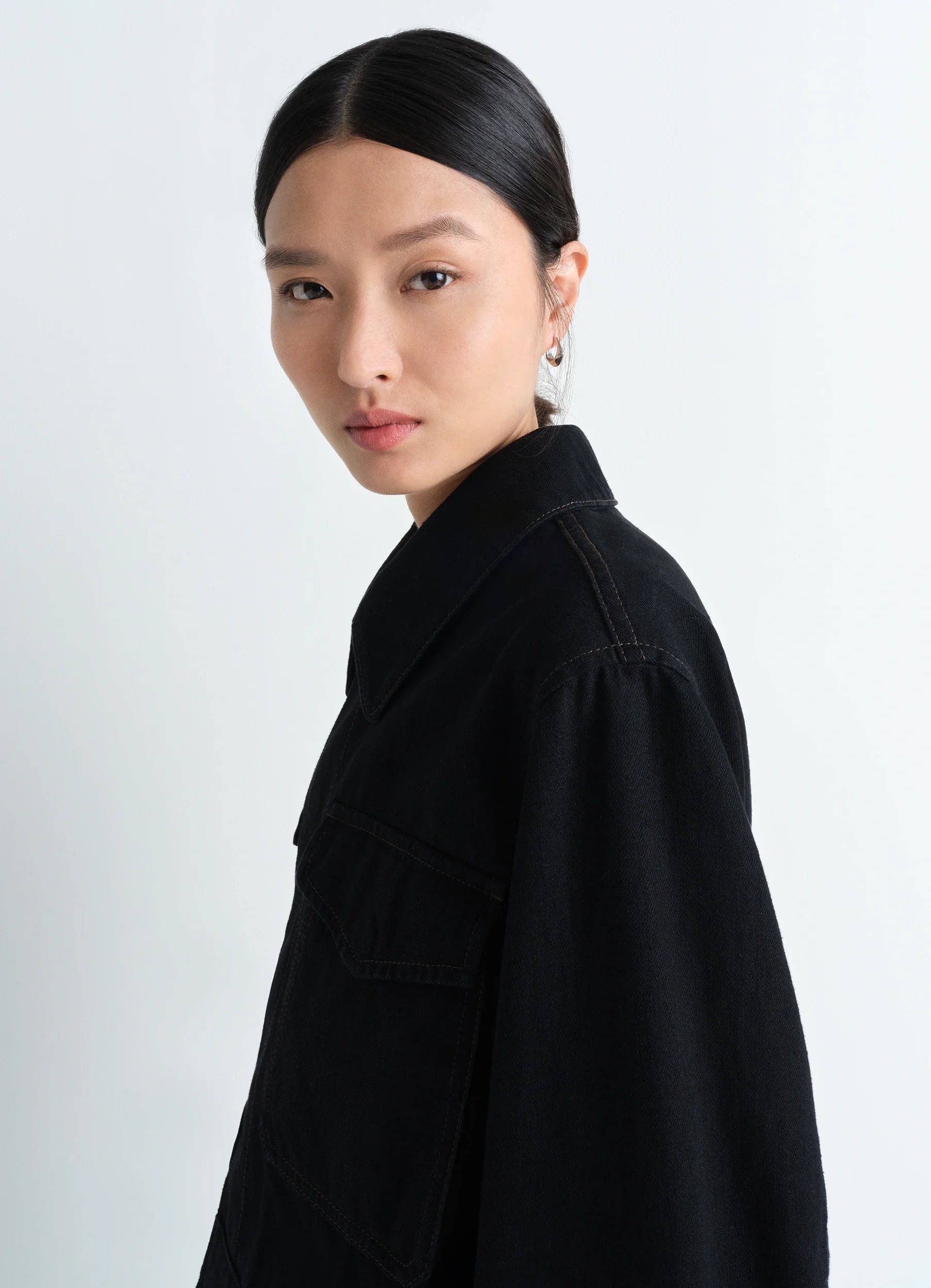 TWO POCKET CROPPED JACKET - 4