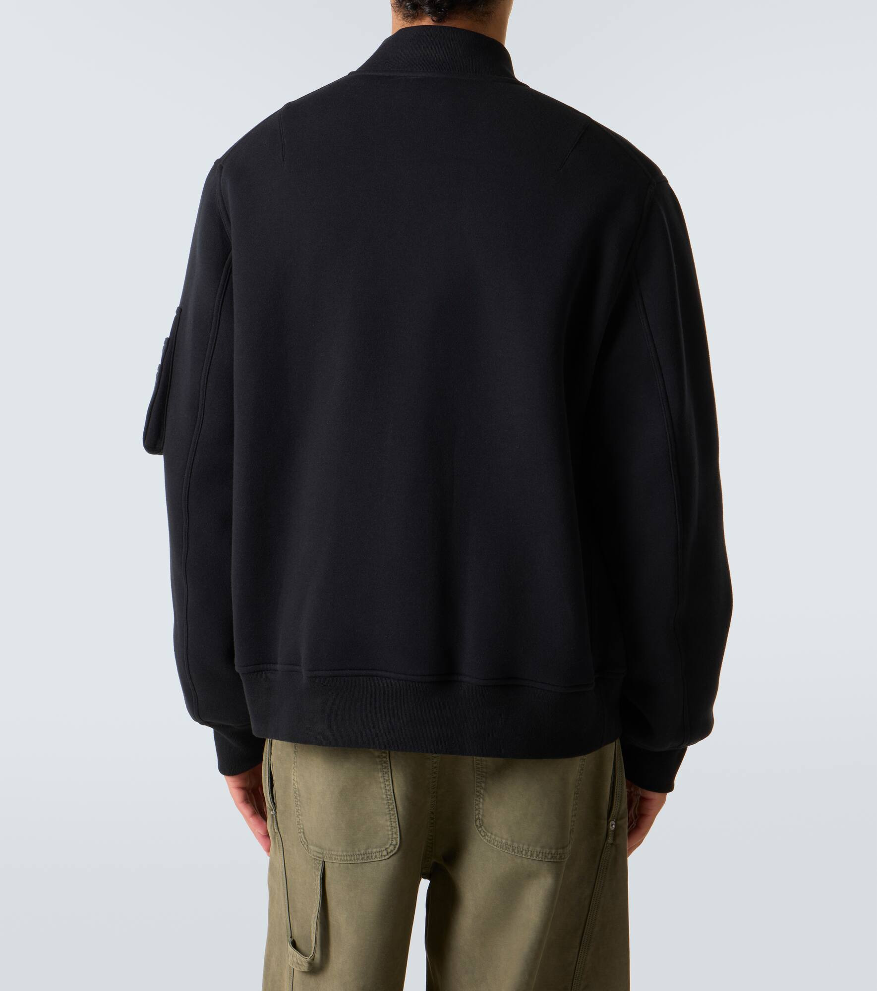 Cotton-blend bomber jacket - 4