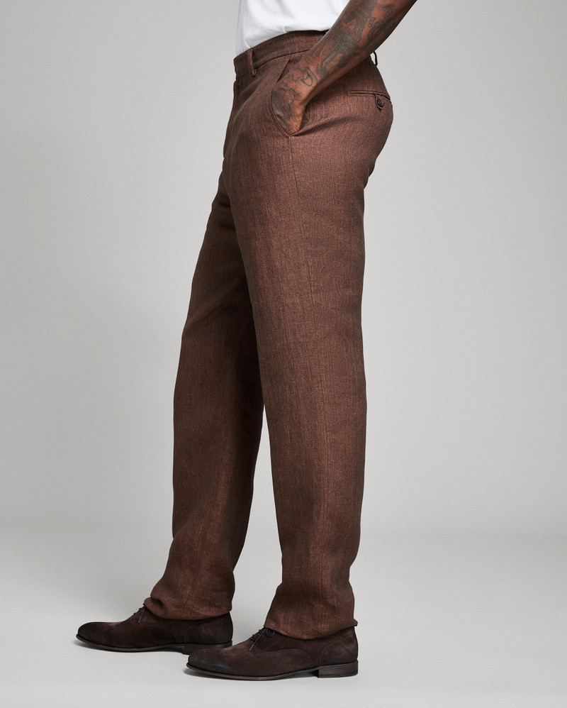 Linen Flat Front Trouser 3