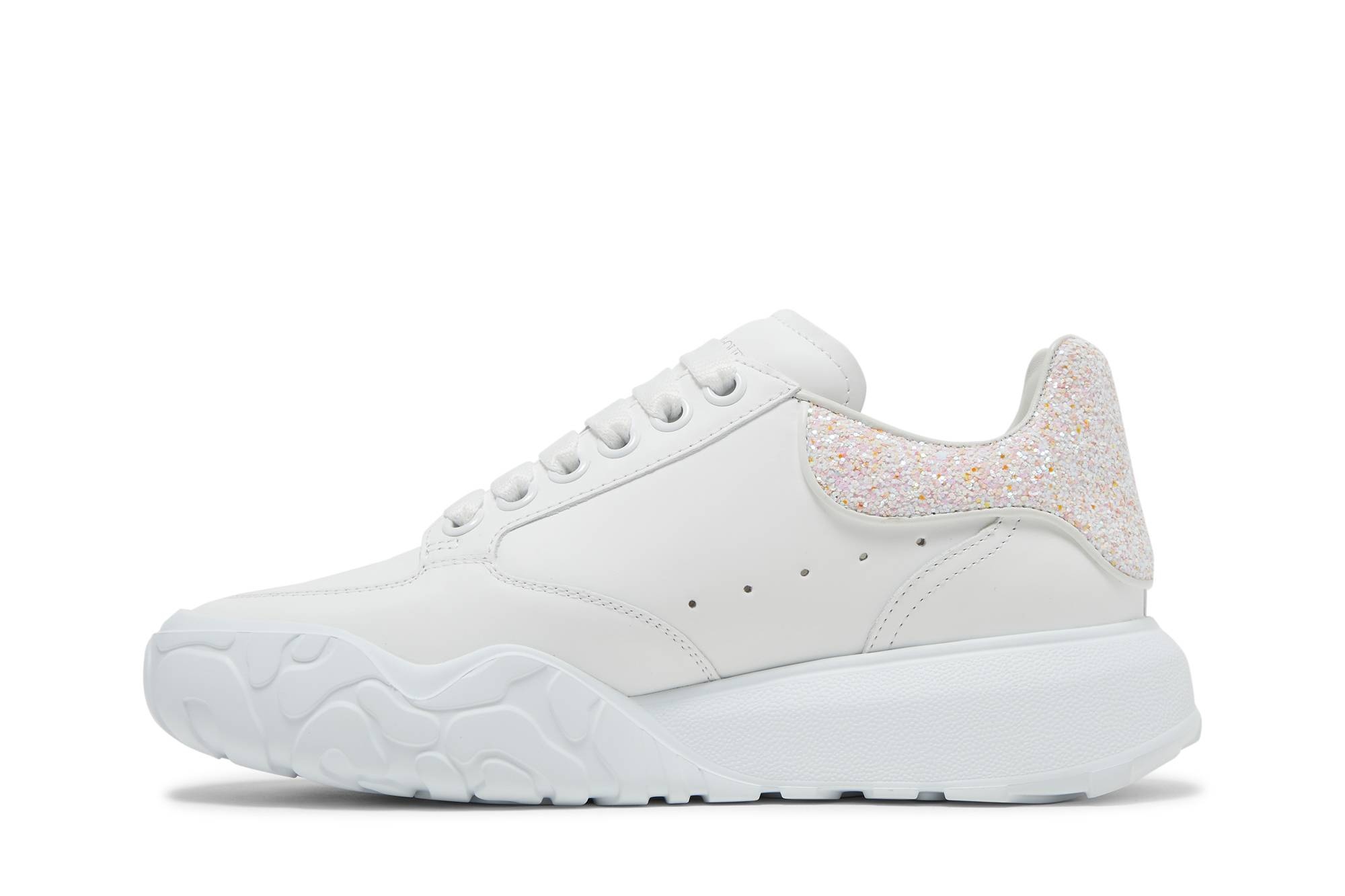 Alexander McQueen Wmns Court Trainer 'White Pink Glitter' - 3