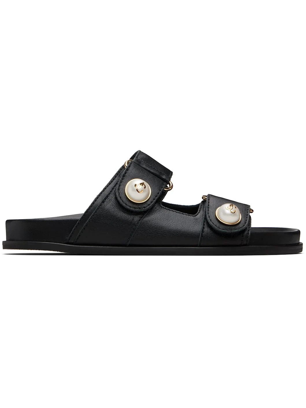 Black Fayence Sandals - 1