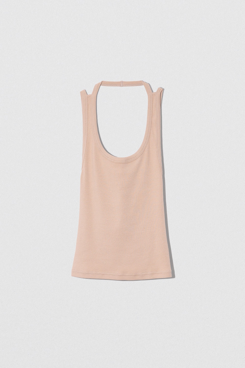 BLANK TANK TOP MINK COTTON RIB - 2