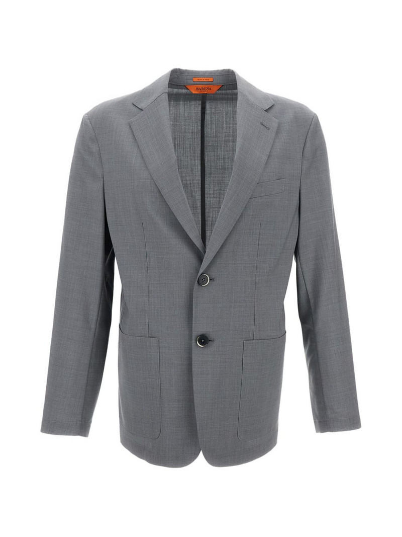 patch-pocket single-breasted blazer 1