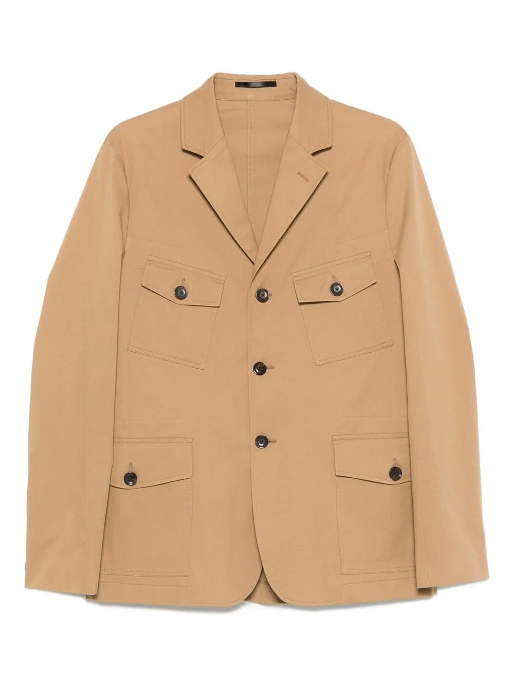 flap-pocket single-breasted blazer - 1