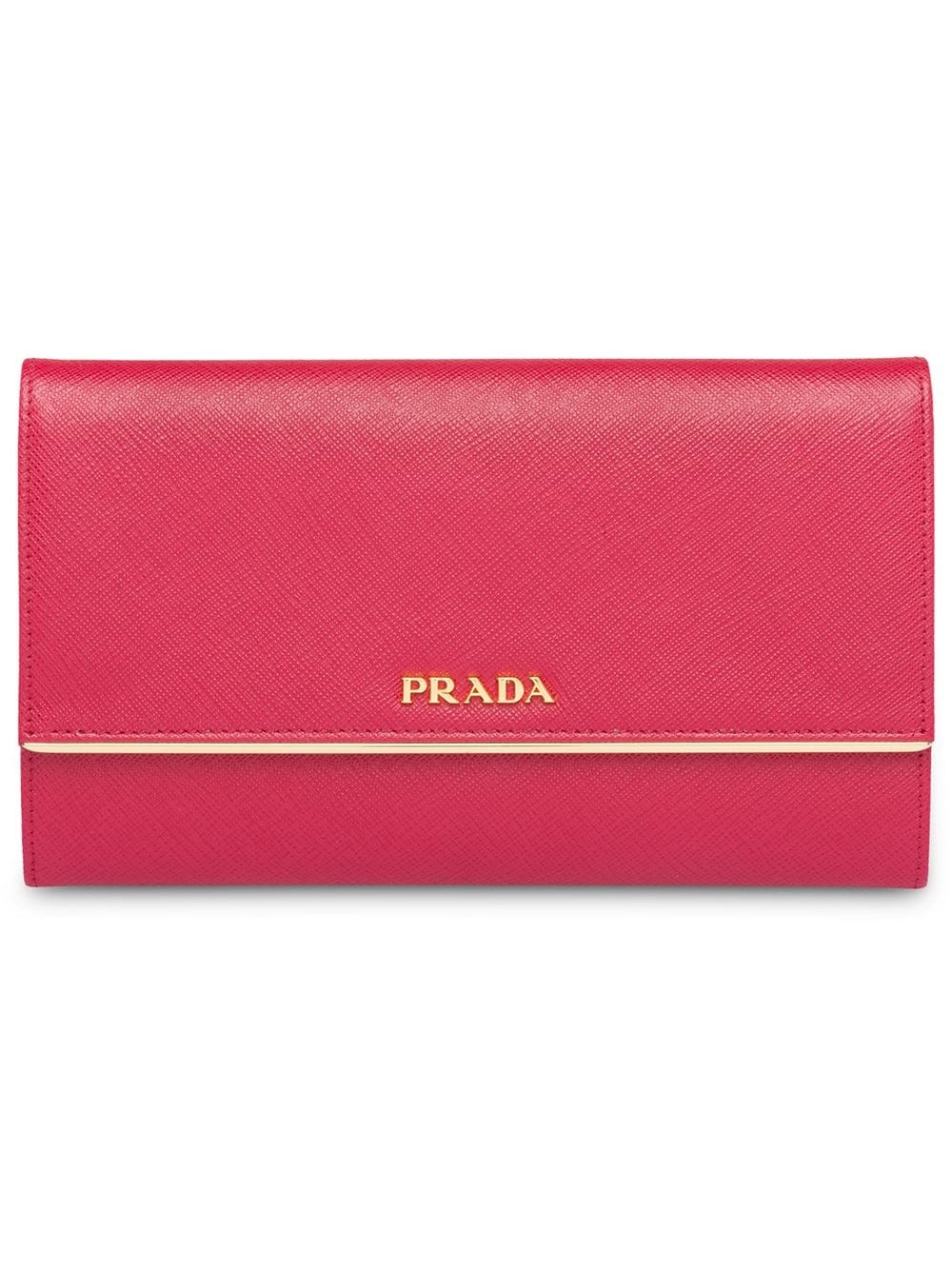 logo-plaque flap wallet - 1