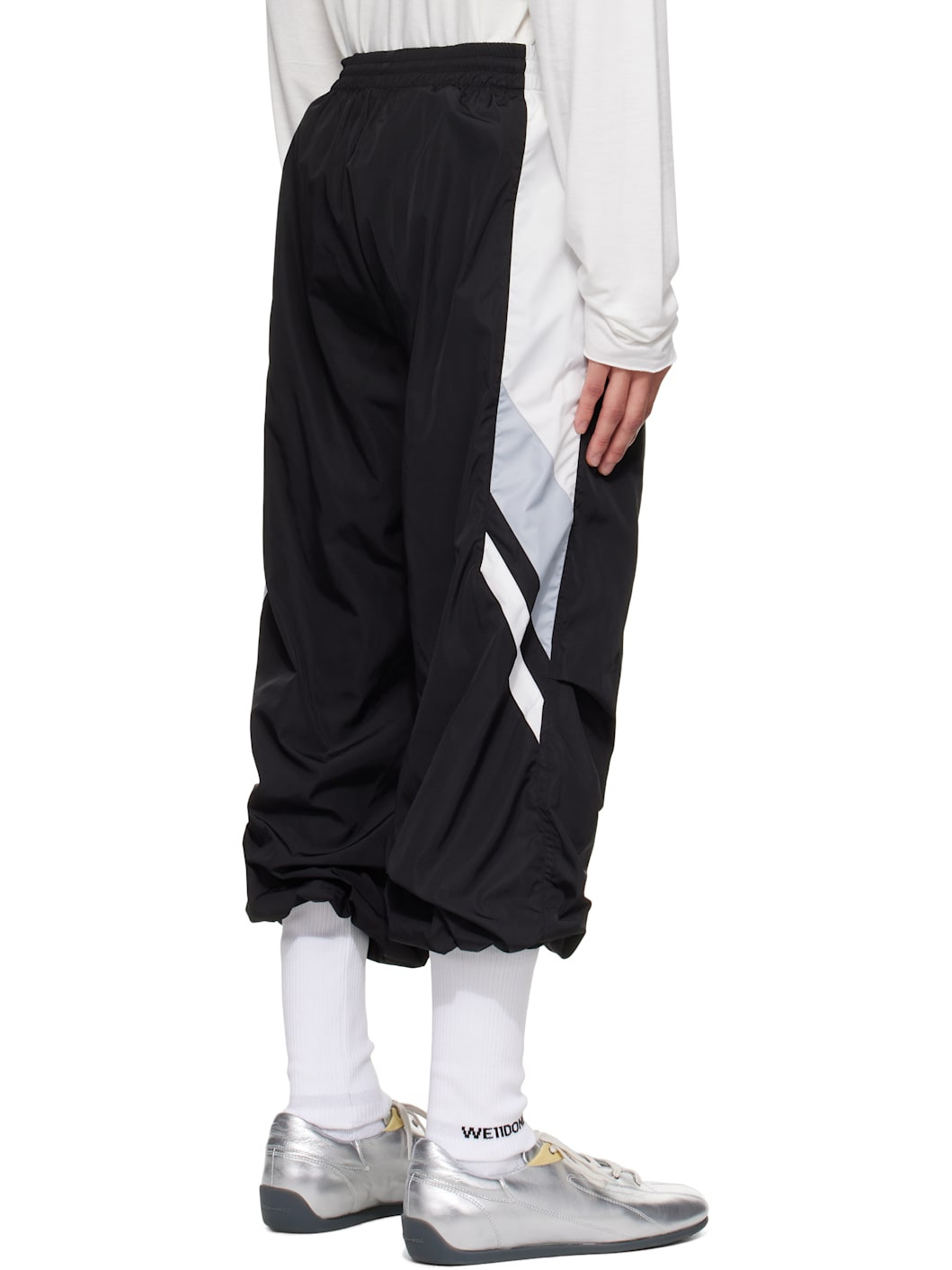 Black Socks Track Pants - 3