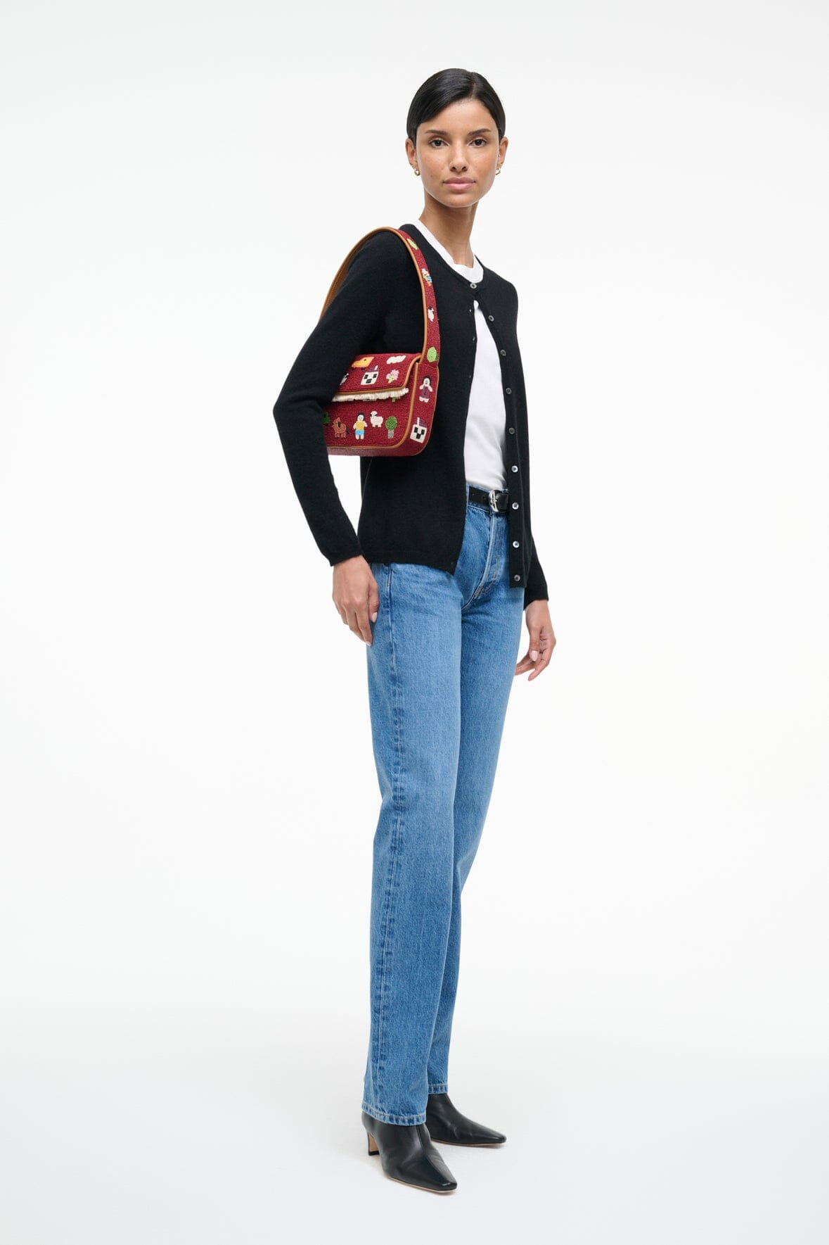 STAUD TOMMY BEADED BAG FOLK TOWN - 4