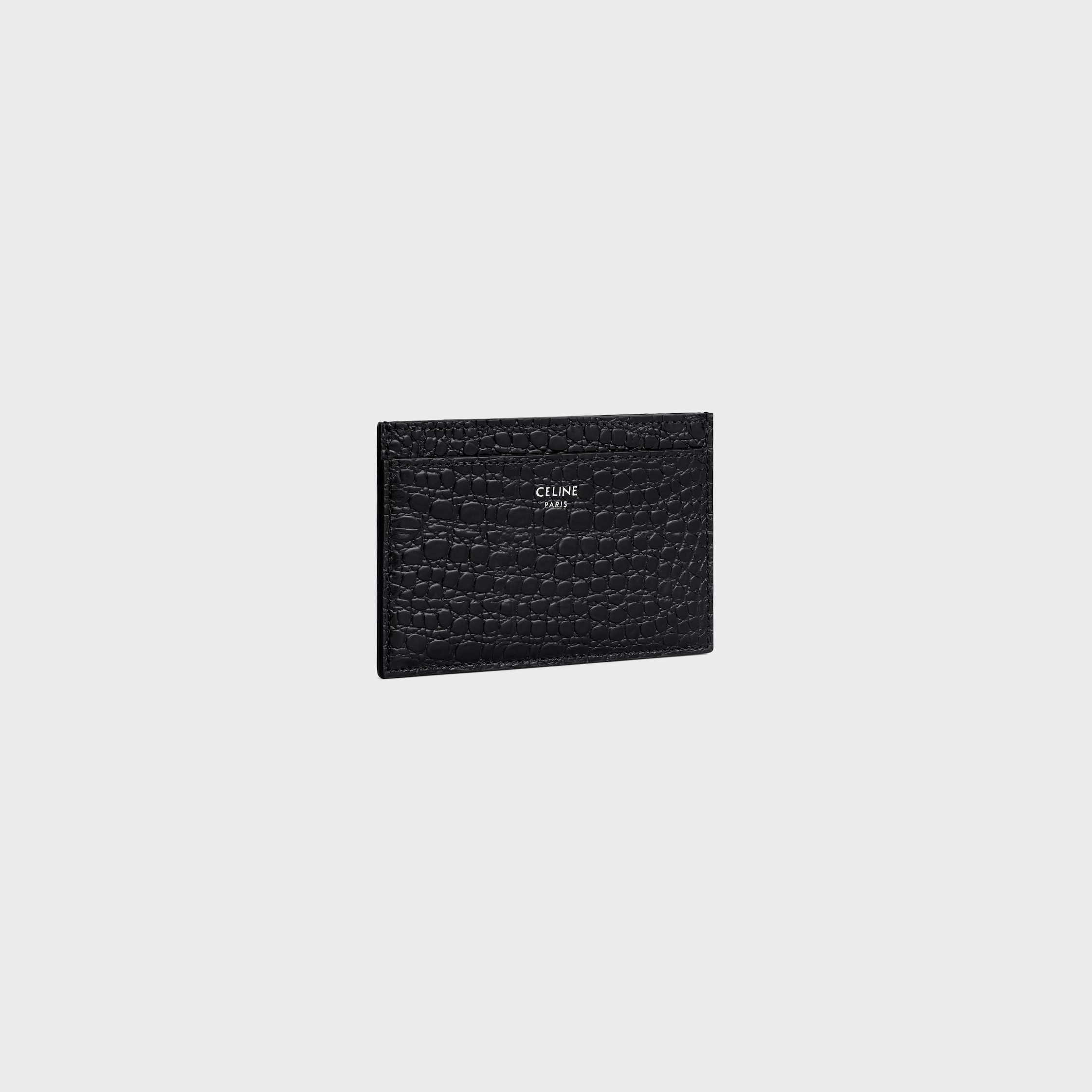 Card holder in CROCODILE EMBOSSED CALFSKIN - 2