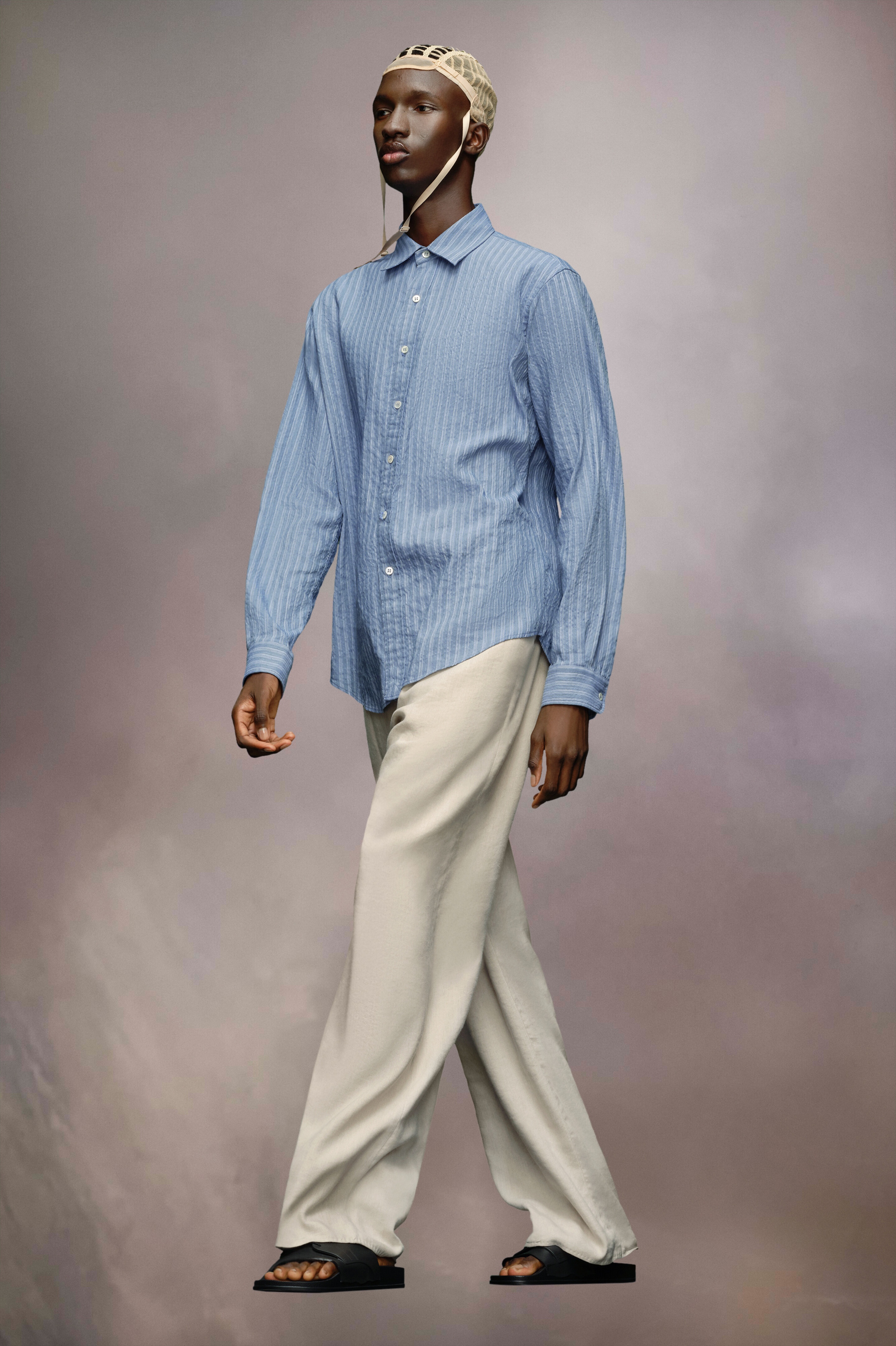 Seersucker linen shirt - 3