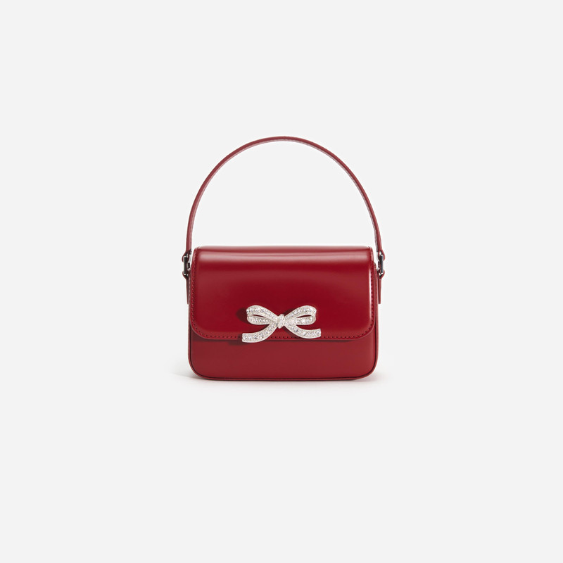 Burgundy Leather Micro Bag 1
