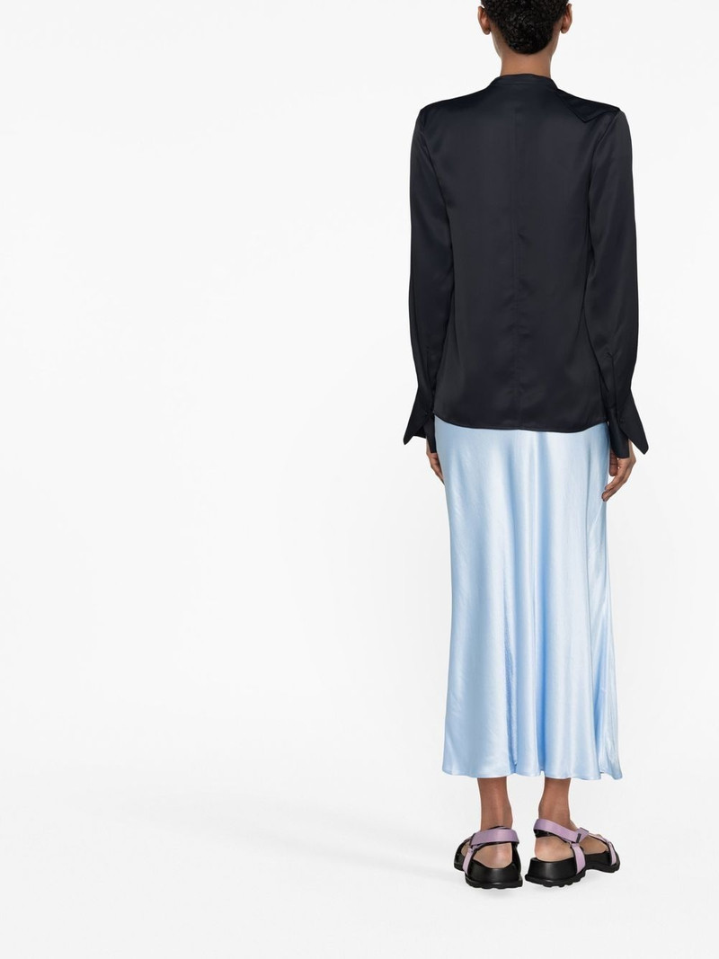 button-front satin shirt 4