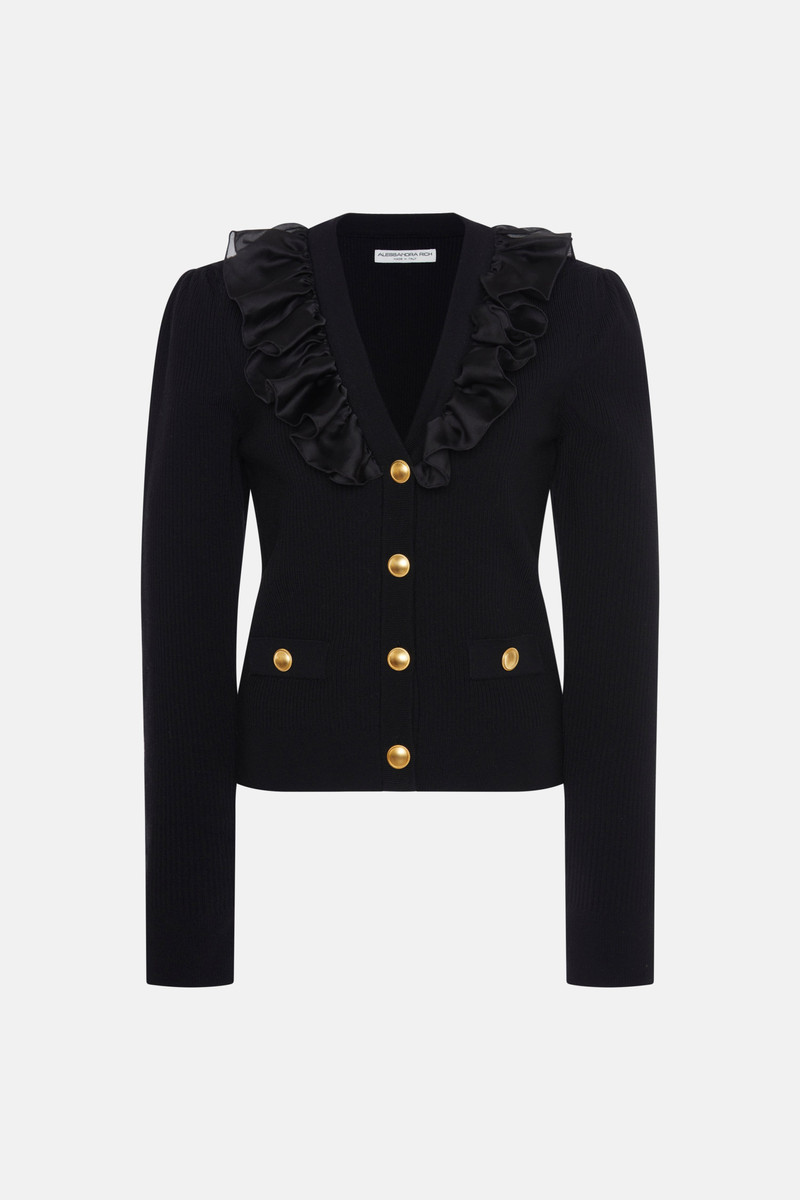 CARDIGAN WITH RUCHES 1