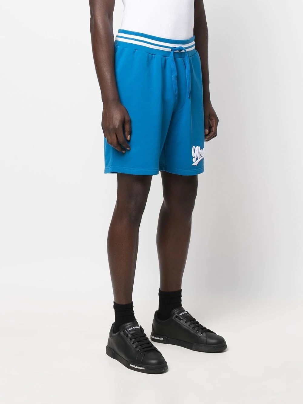 embossed-logo track shorts - 3