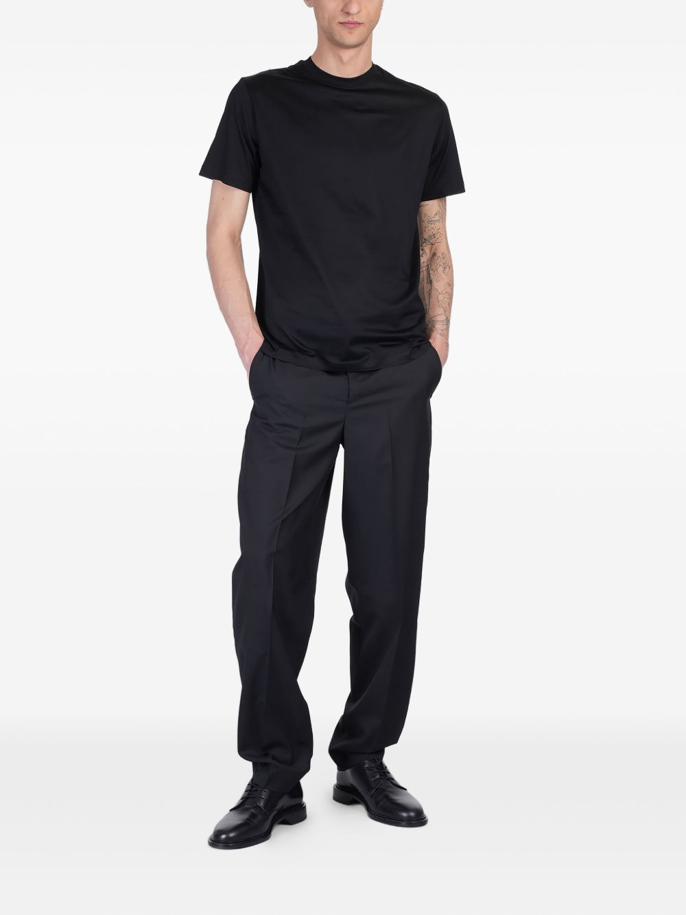 round-neck cotton T-shirt - 2