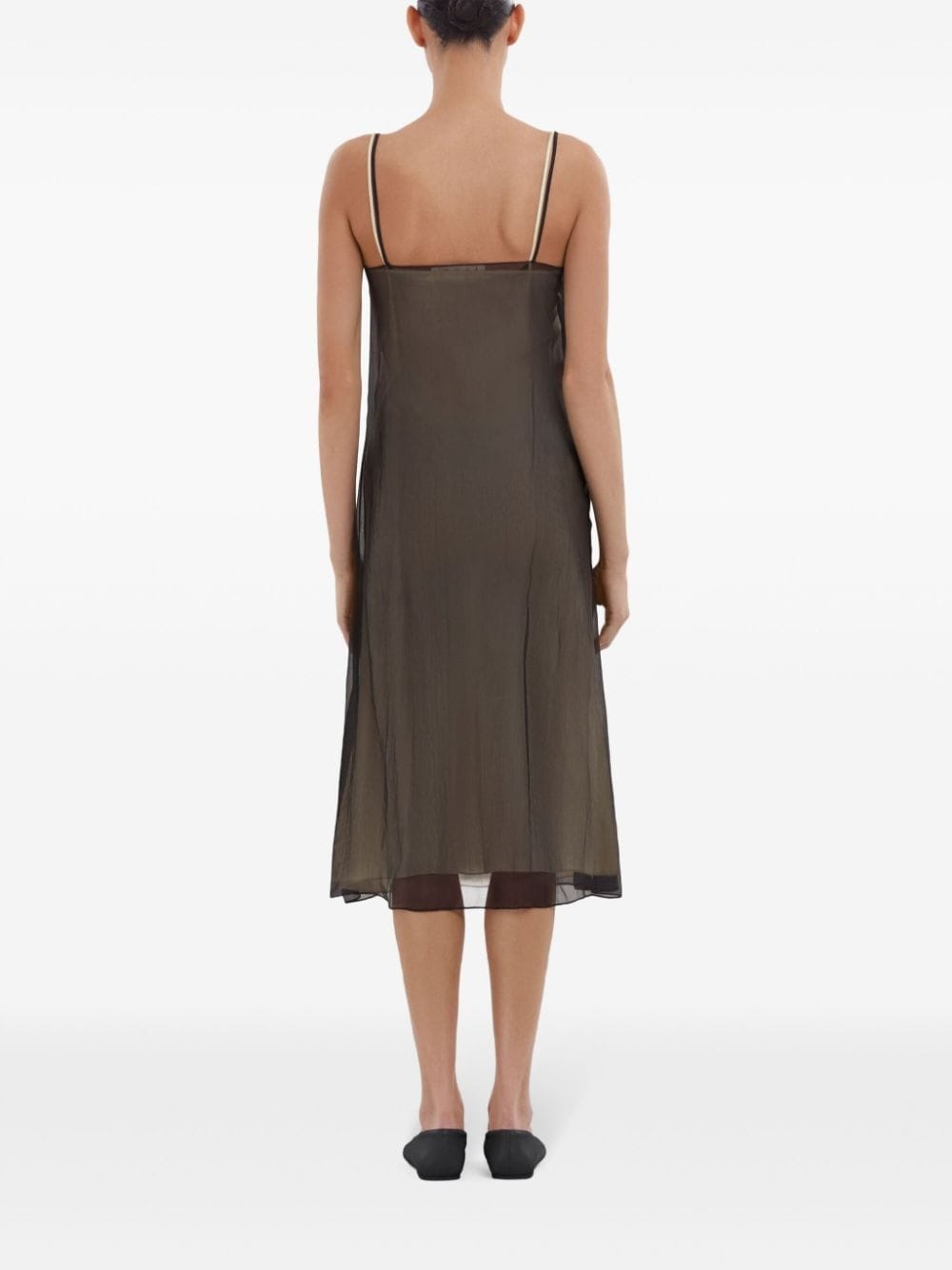 floral-appliquÃ© crepon dress - 4