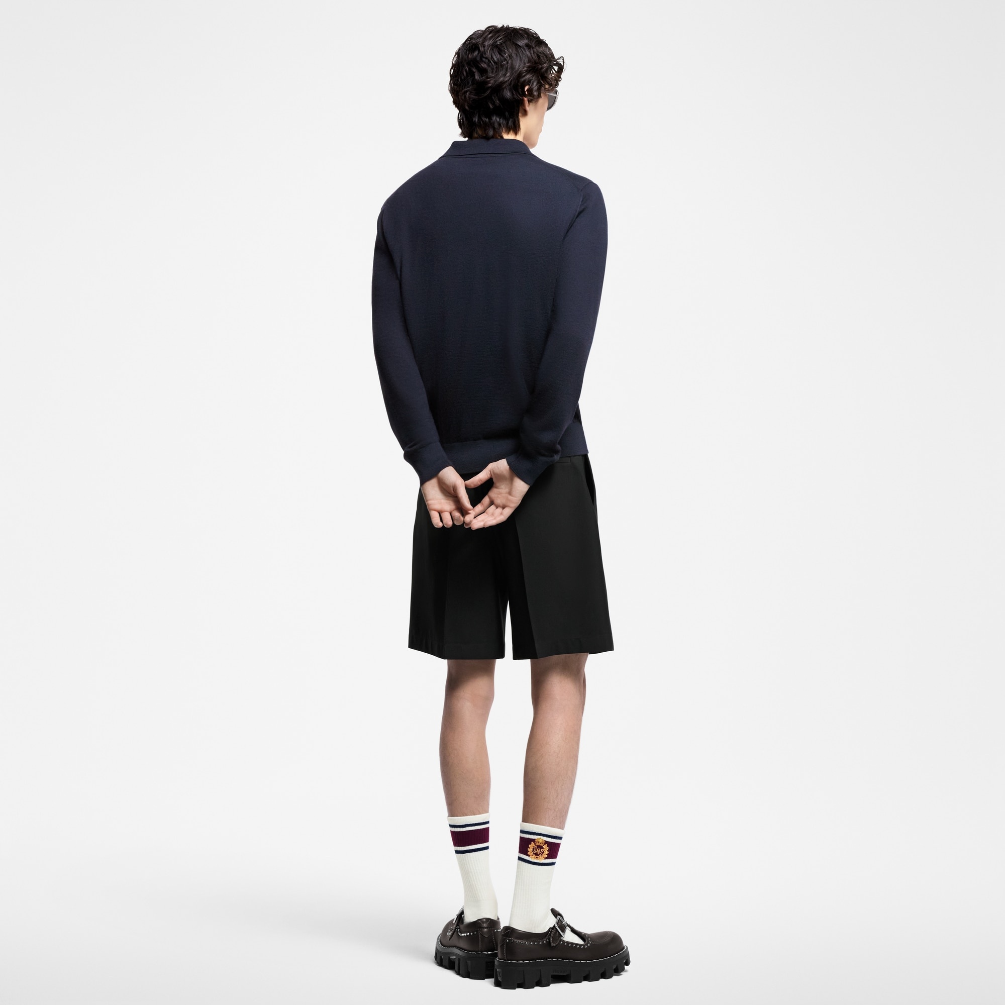 Cashmere Long-Sleeved Polo - 3