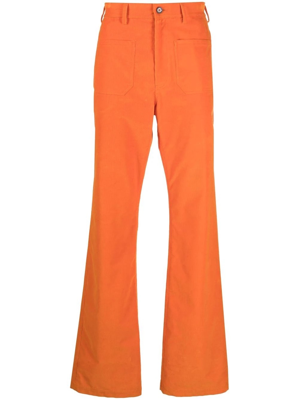 corduroy wide-leg trousers - 1