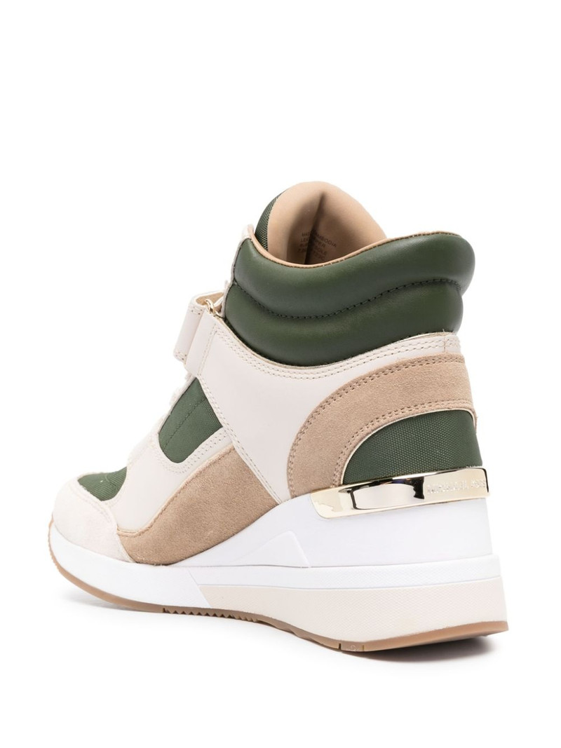Gentry high-top leather wedge sneakers 3