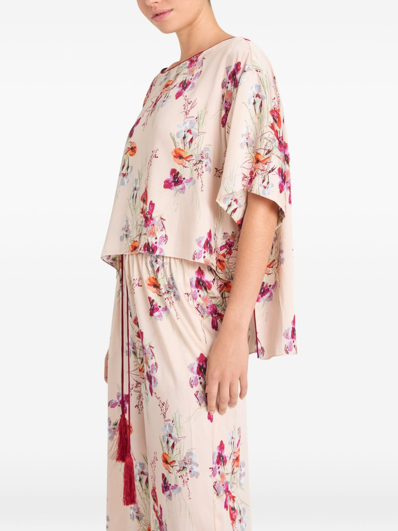 floral print layered blouse 4