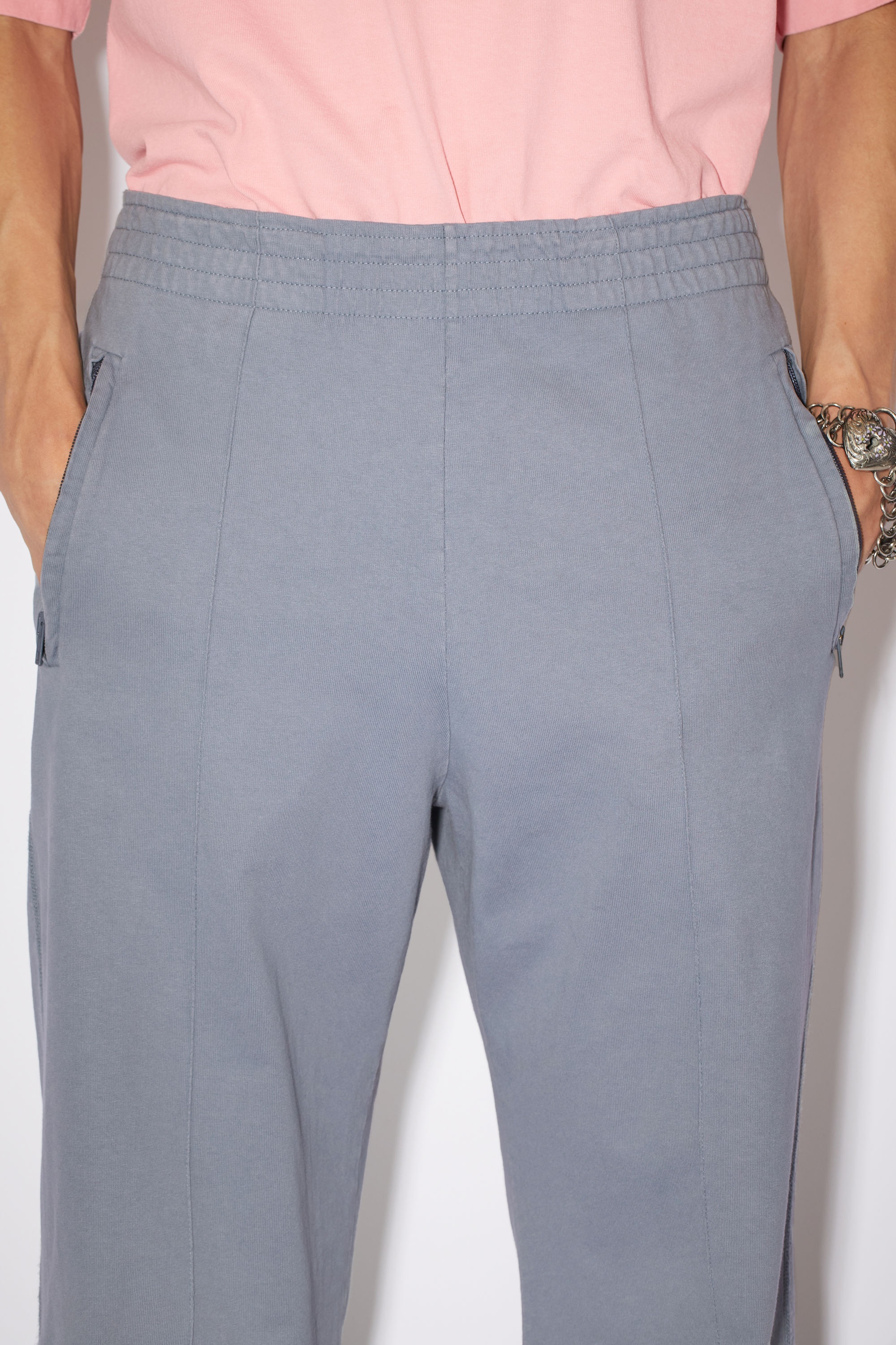 Cotton sweatpants - Steel grey - 5