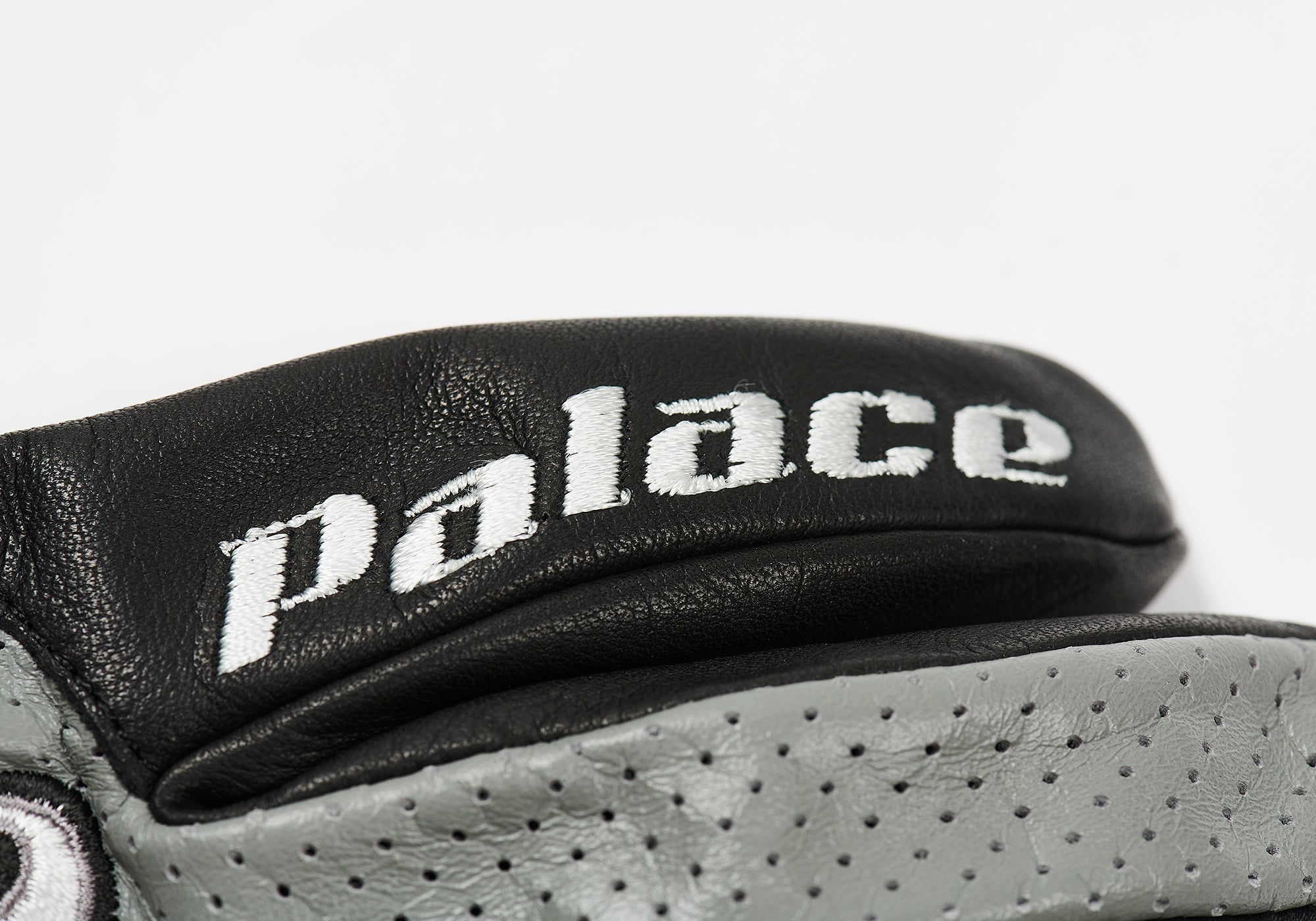 PALACE AVIREX LEATHER GLOVES BLACK - 4