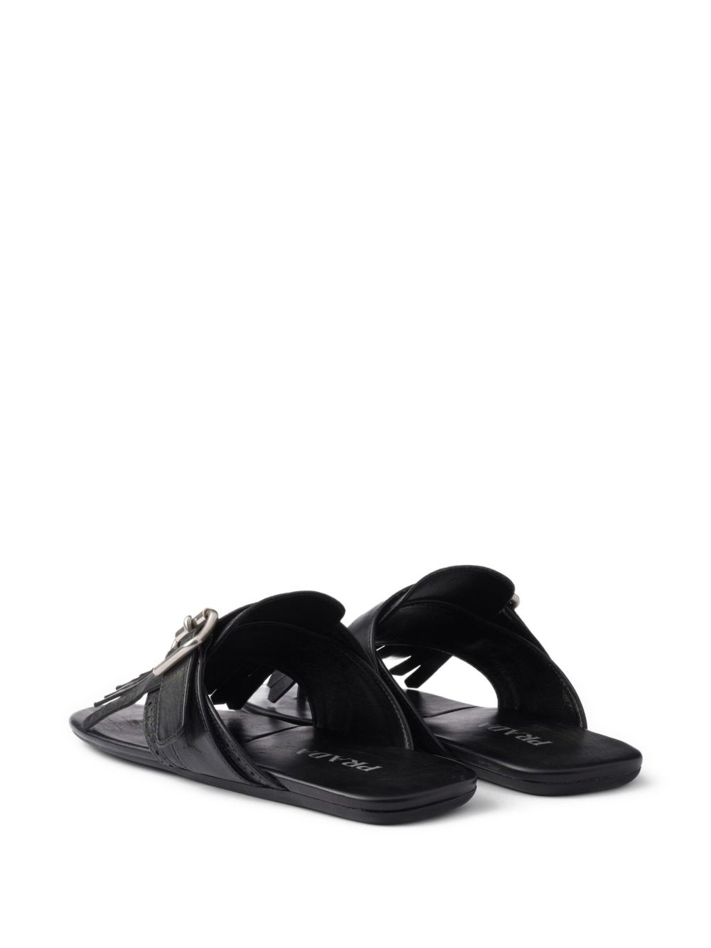 Shuffle leather thong sandals - 3