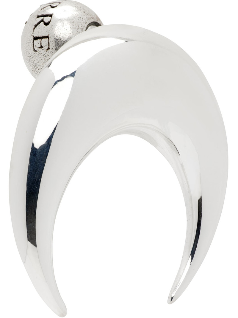 Marine Serre Regenerated Tin Moon Stud Earring outlook