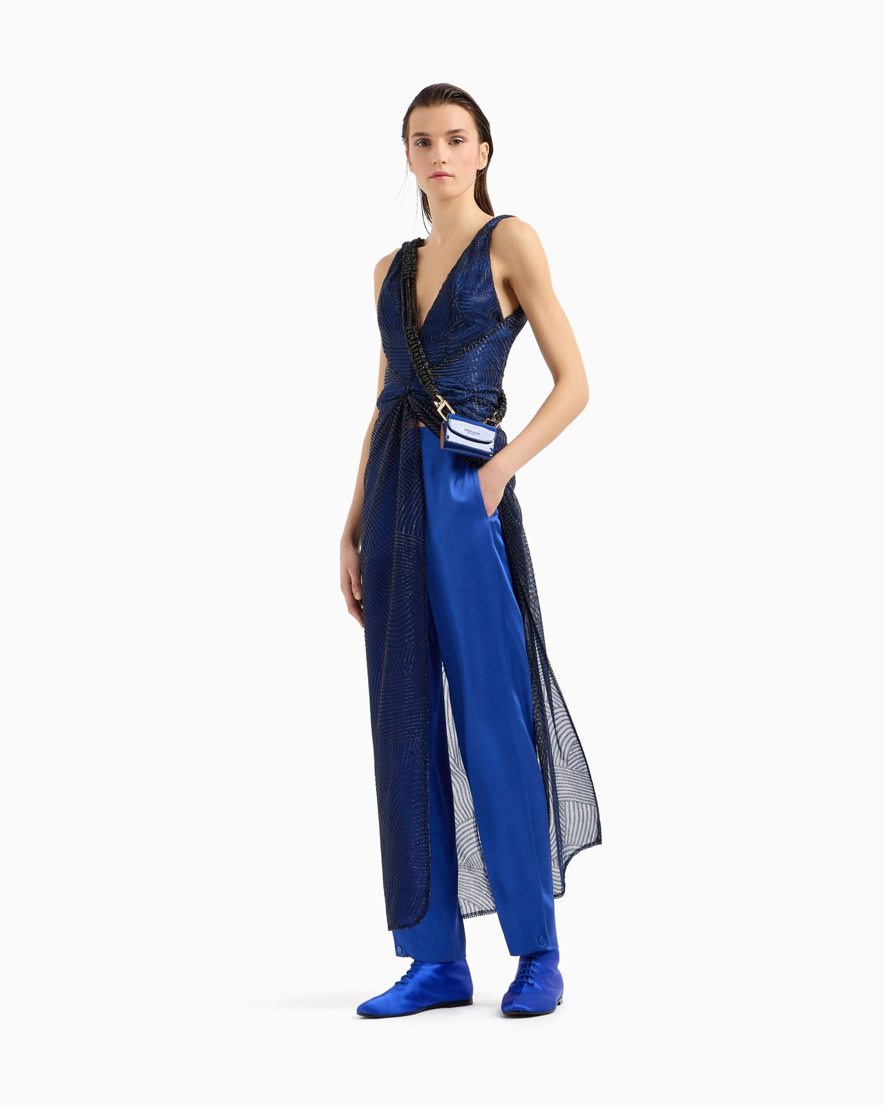 Embroidered long dress - 2