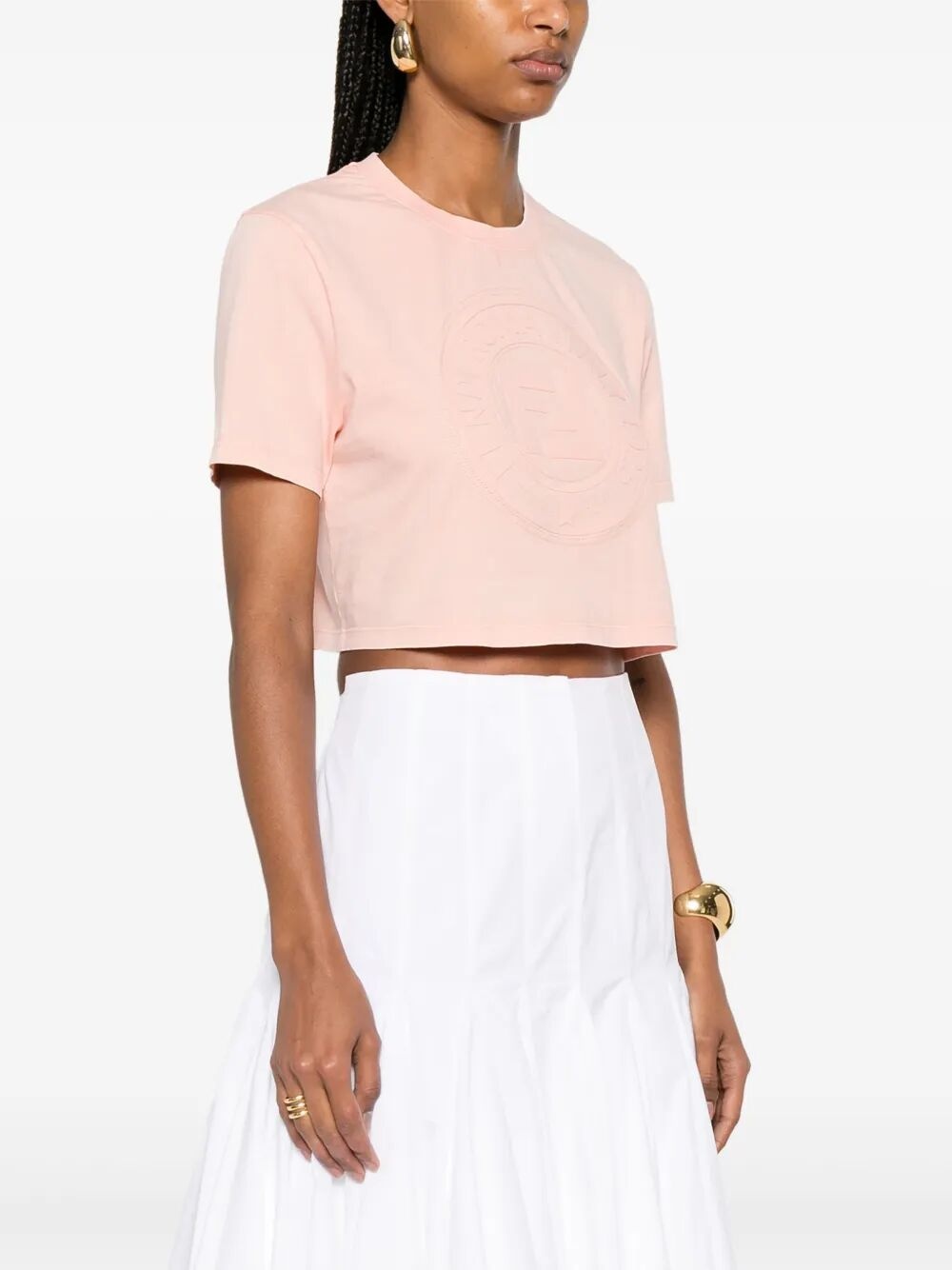 3d Fendi Roma Cropped T-Shirt - 2