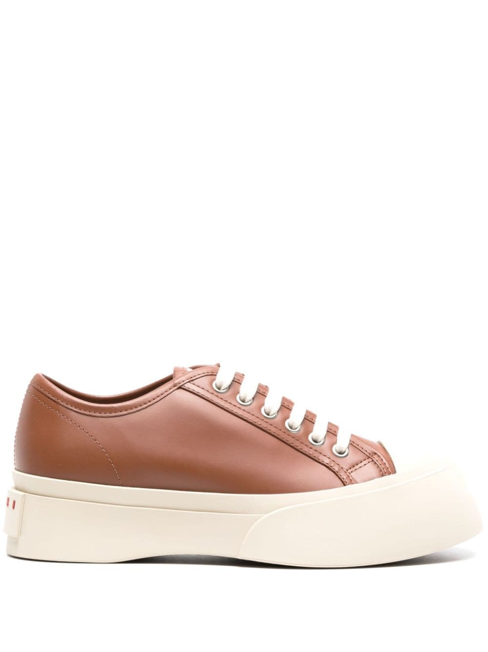 low-top lace-up sneakers - 1