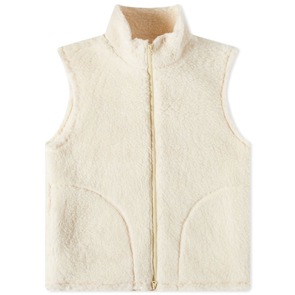 BEAMS PLUS Beams Plus Stand Collar Boa Fleece Vest | REVERSIBLE