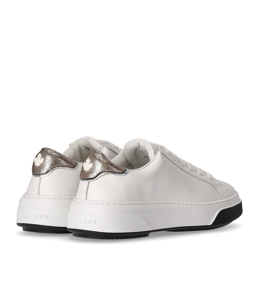 DSQUARED2 BUMPER WHITE GOLD SNEAKER - 4