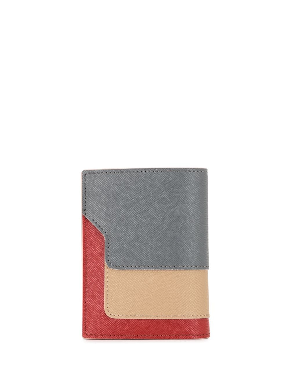 textured folding wallet - 2