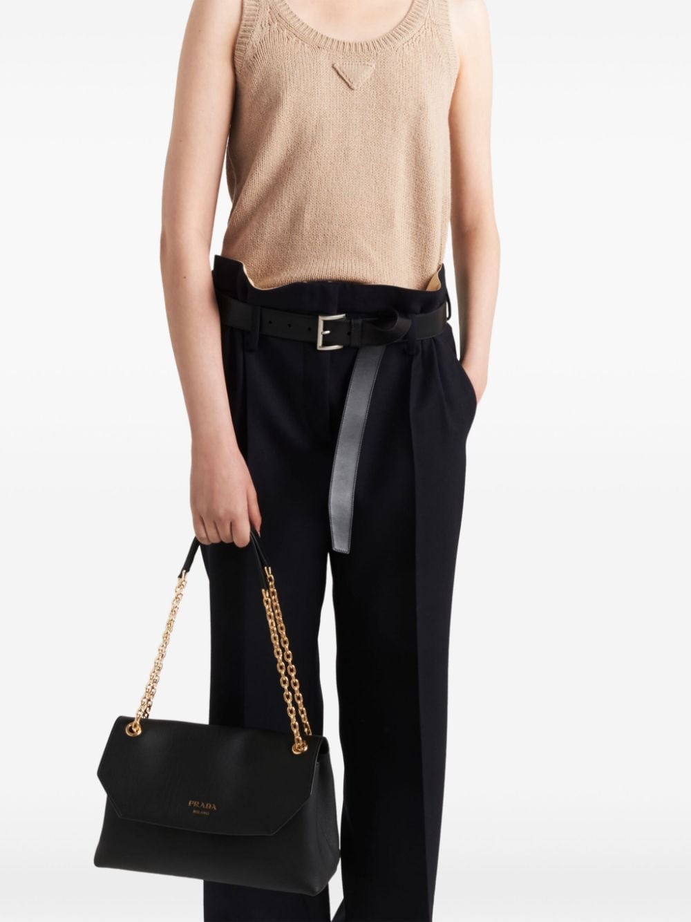 medium leather shoulder bag - 2