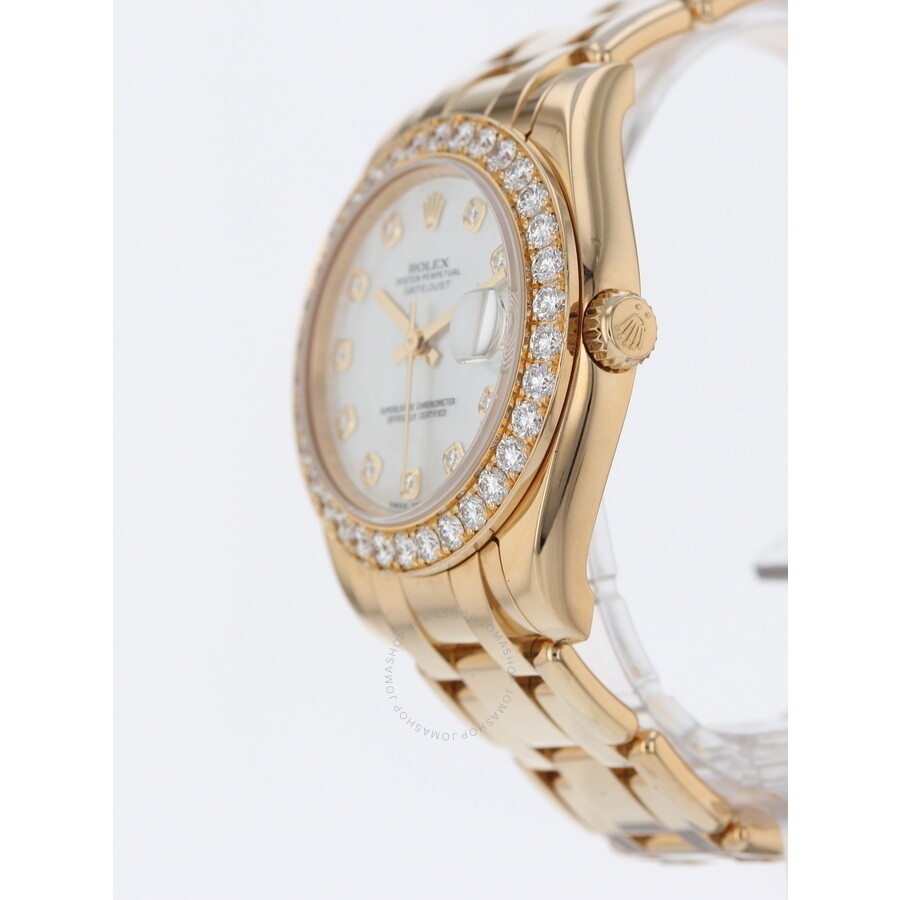 Pre-owned Rolex Datejust Pearlmaster Automatic Diamond Ladies Watch 81298 MDPM - 3